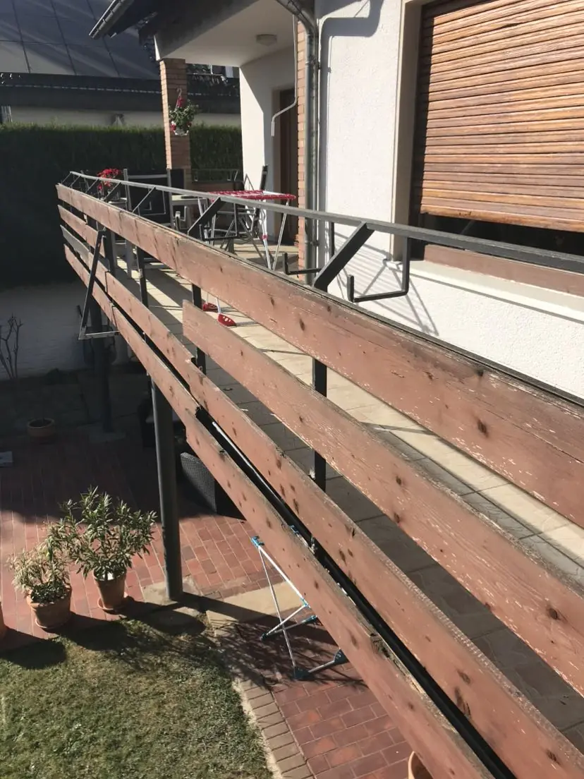 Projektfoto holzschutz balkon